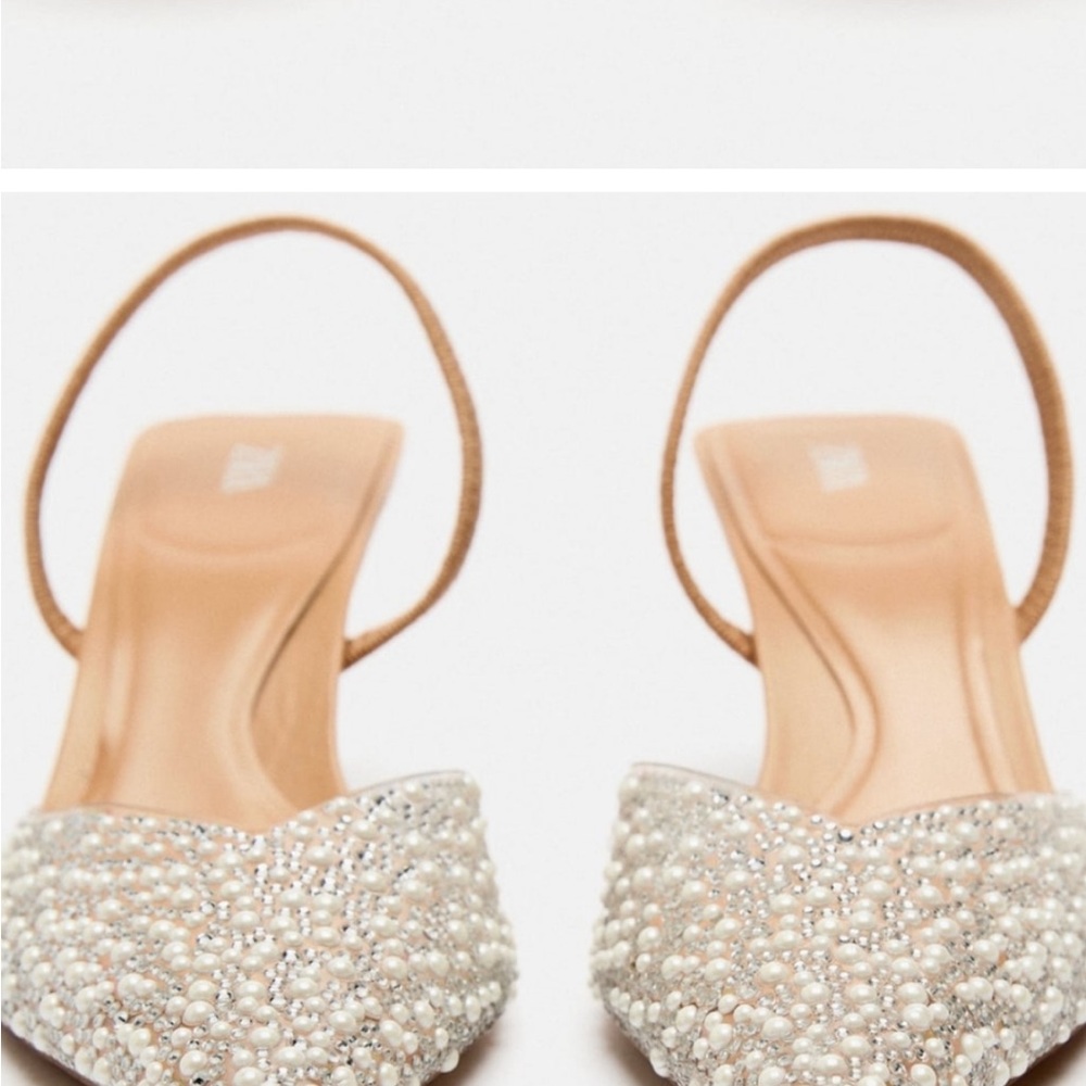 Zara Slingbacks with PEARL & Crystal Embellishments